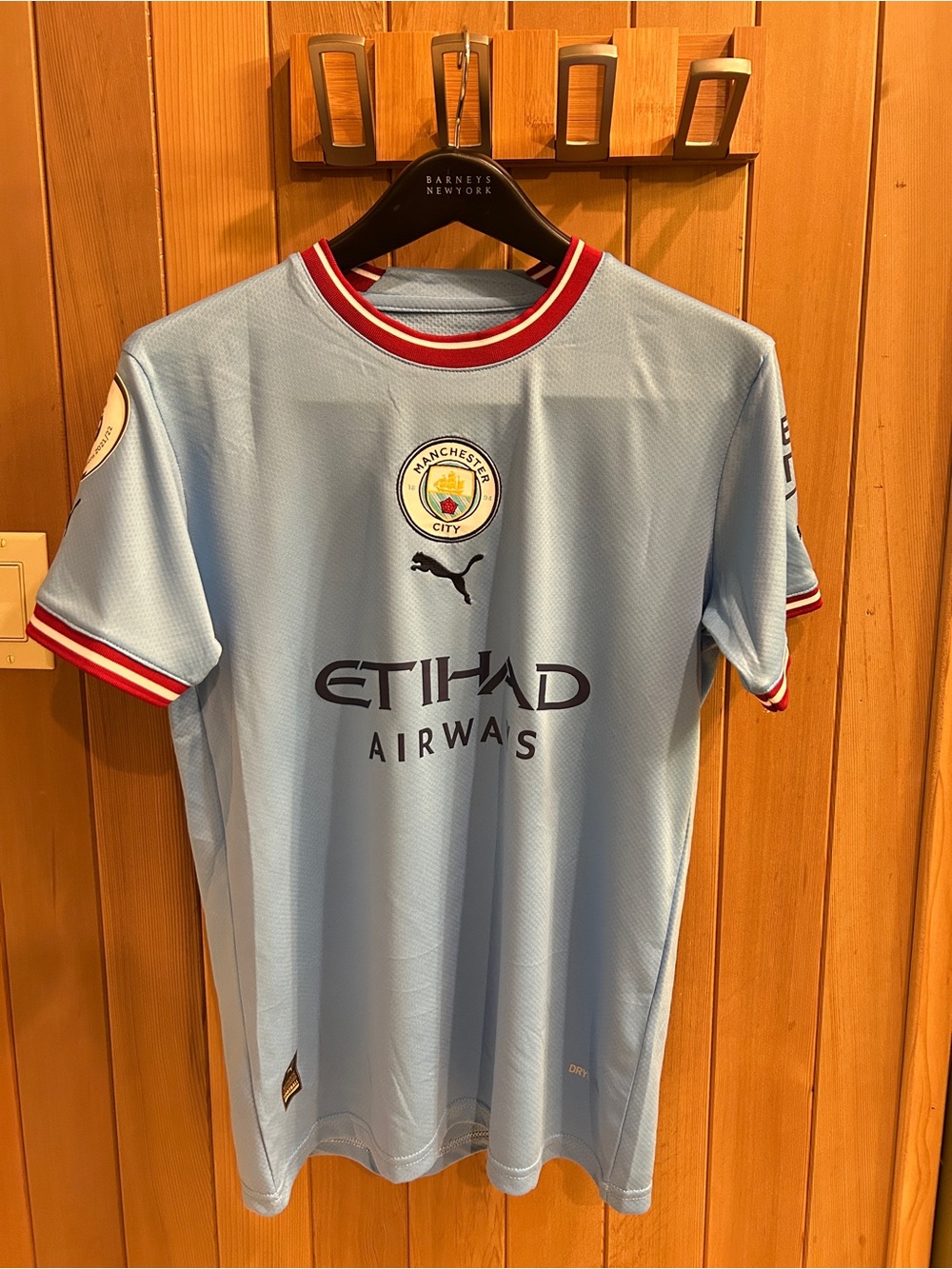 Puma Manchester City Light Blue Home Jersey -  Halland